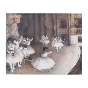Edgar Degas - Ballet Rehearsal on Stage Metal Print
