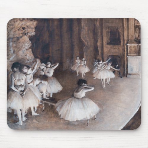 Edgar Degas _ Ballet Rehearsal on Stage Mouse Pad