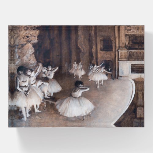 Edgar Degas _ Ballet Rehearsal on Stage Paperweight