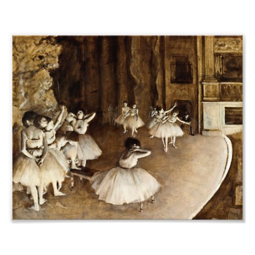 Edgar Degas _ Ballet Rehearsal On Stage Photo Print