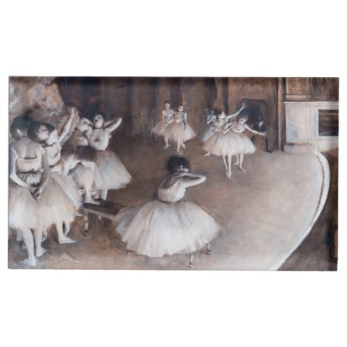 Edgar Degas _ Ballet Rehearsal on Stage Place Card Holder