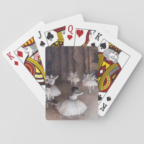 Edgar Degas _ Ballet Rehearsal on Stage Poker Cards