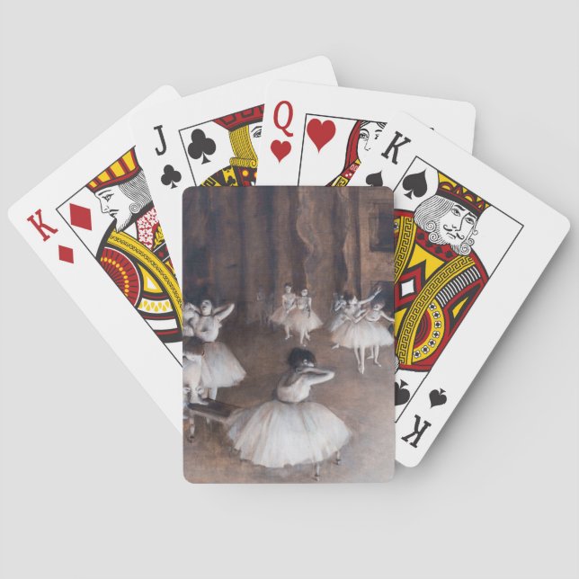 Edgar Degas - Ballet Rehearsal on Stage Poker Cards (Back)