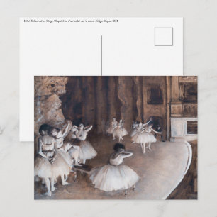 Edgar Degas - Ballet Rehearsal on Stage Postcard