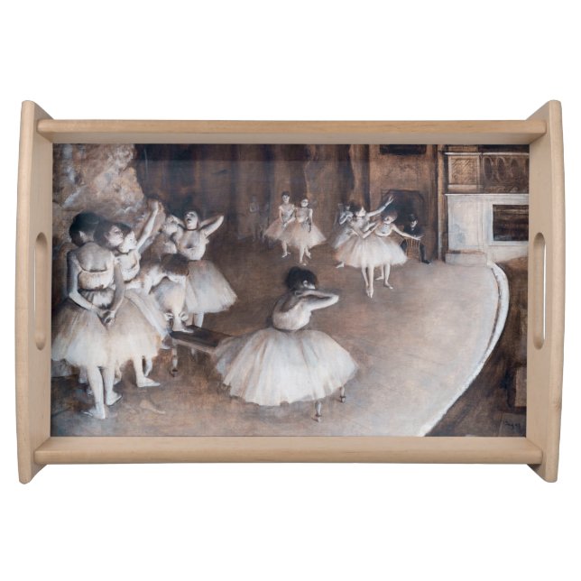 Edgar Degas - Ballet Rehearsal on Stage Serving Tray (Front)