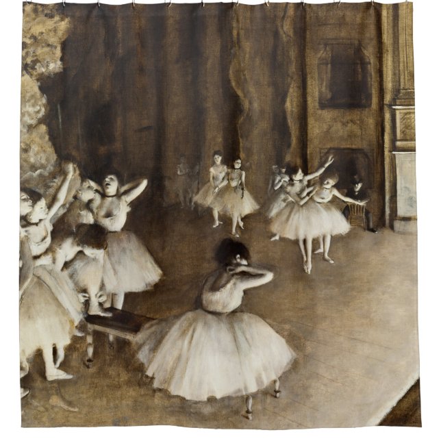 Edgar Degas - Ballet Rehearsal On Stage Shower Curtain (Front)