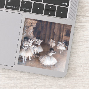 Edgar Degas - Ballet Rehearsal on Stage Sticker