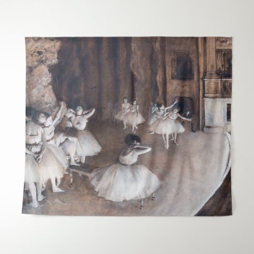 Edgar Degas _ Ballet Rehearsal on Stage Tapestry