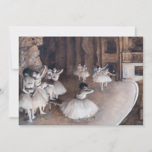 Edgar Degas - Ballet Rehearsal on Stage Thank You Card