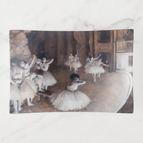 Edgar Degas _ Ballet Rehearsal on Stage Trinket Tray