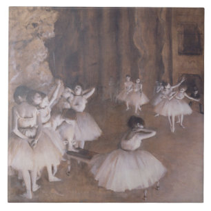 Edgar Degas   Ballet Rehearsal on the Stage, 1874 Ceramic Tile