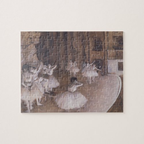 Edgar Degas  Ballet Rehearsal on the Stage 1874 Jigsaw Puzzle