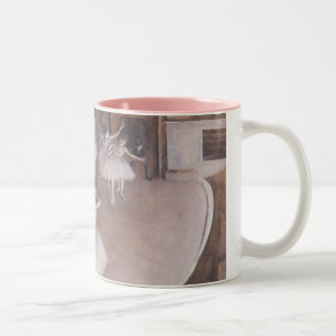 Edgar Degas Ballet Rehearsal on the Stage, 1874 Two-Tone Coffee Mug