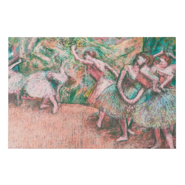 Edgar Degas Ballet Scene Impressionist Art Faux Canvas Print (Front)