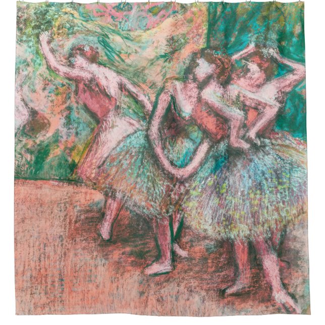 Edgar Degas Ballet Scene Impressionist Art Shower Curtain (Front)