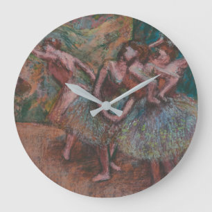Edgar Degas Ballet Scene Large Clock