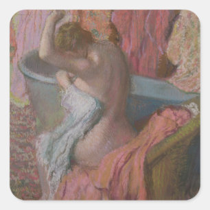 Edgar Degas   Bather Square Sticker