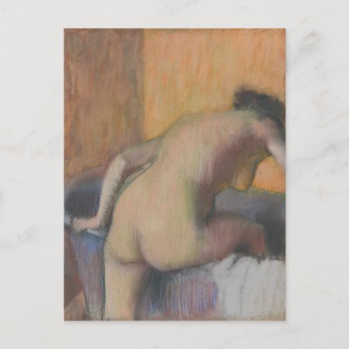 Edgar Degas  Bather Stepping into a Tub Postcard