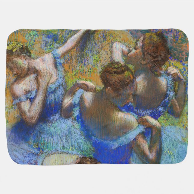 Edgar Degas - Blue Dancers Baby Blanket (Horizontal)