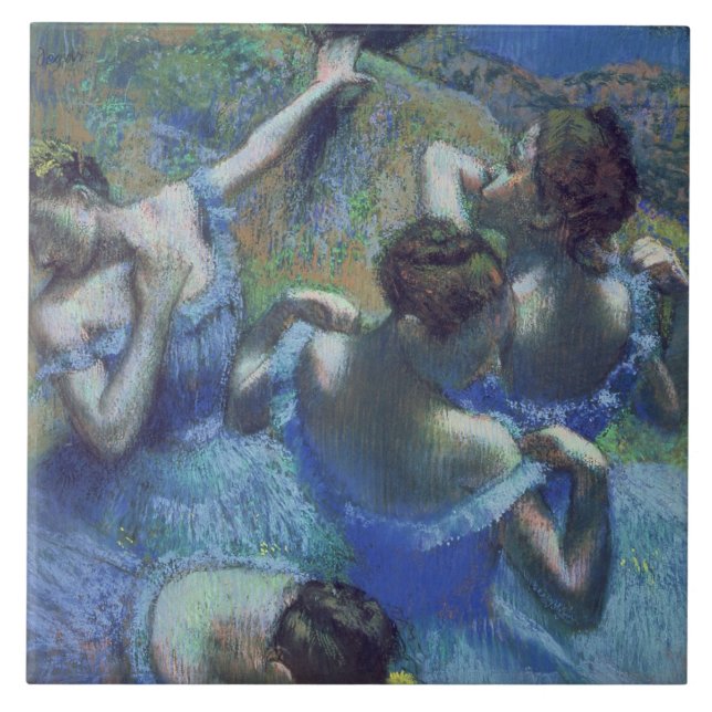 Edgar Degas | Blue Dancers, c.1899 Ceramic Tile (Front)