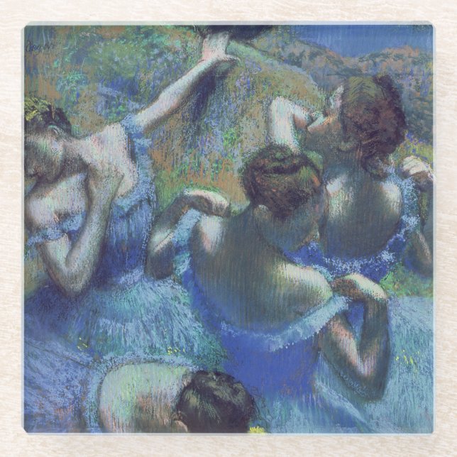 Edgar Degas | Blue Dancers, c.1899 Glass Coaster (Front)