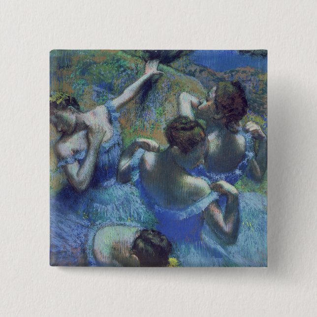 Edgar Degas | Blue Dancers, c.1899 Pinback Button (Front)