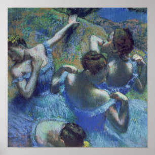Edgar Degas Blue Dancers, c.1899 Poster