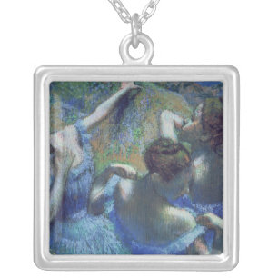 Edgar Degas   Blue Dancers, c.1899 Silver Plated Necklace