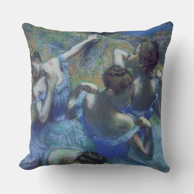 Edgar Degas | Blue Dancers, c.1899 Throw Pillow (Front)
