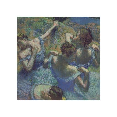 Edgar Degas  Blue Dancers c1899 Wood Wall Art