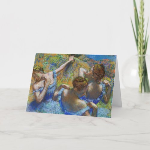 Edgar Degas _ Blue Dancers Card