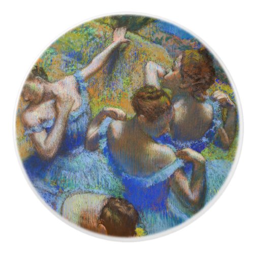 Edgar Degas _ Blue Dancers  Ceramic Knob