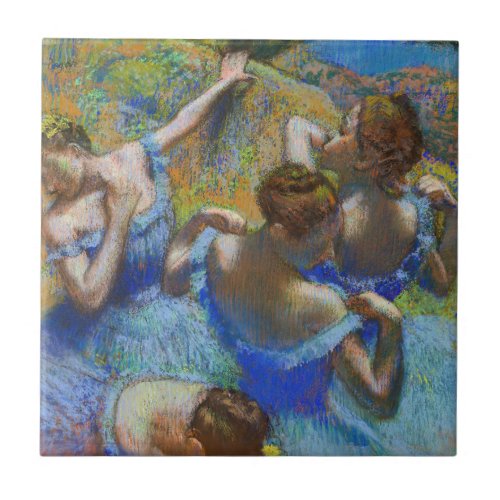 Edgar Degas _ Blue Dancers Ceramic Tile
