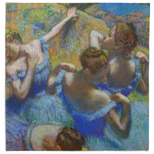 Edgar Degas - Blue Dancers Cloth Napkin