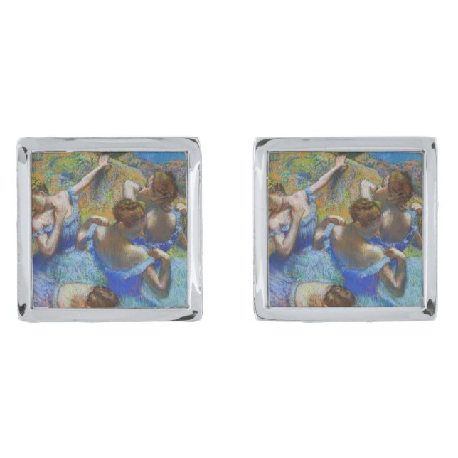 Edgar Degas - Blue Dancers  Cufflinks (Front)