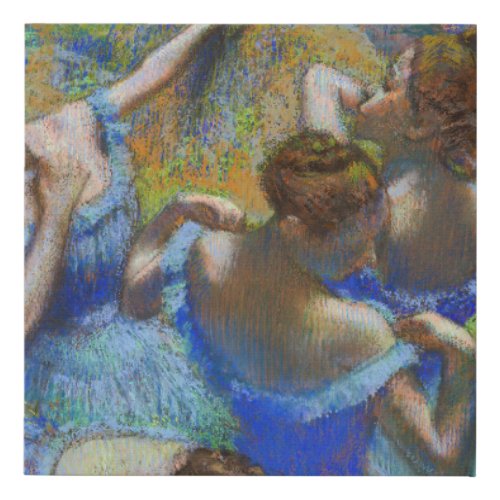 Edgar Degas _ Blue Dancers Faux Canvas Print