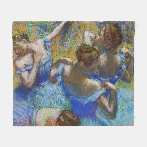 Edgar Degas _ Blue Dancers Fleece Blanket