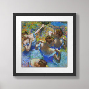 Edgar Degas - Blue Dancers Framed Art