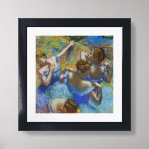Edgar Degas - Blue Dancers Framed Art