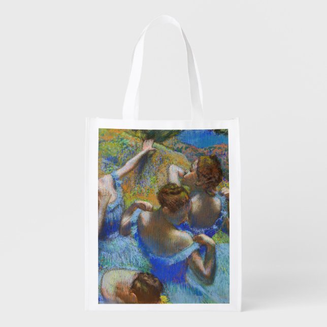 Edgar Degas - Blue Dancers Grocery Bag (Front)