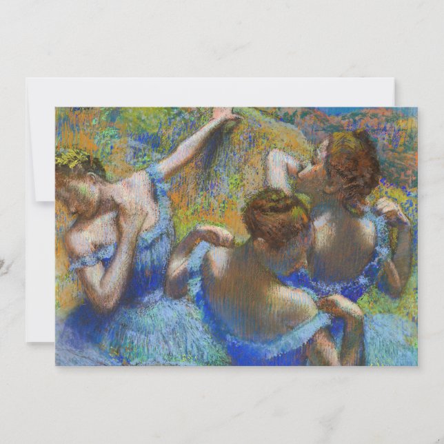 Edgar Degas - Blue Dancers Invitation (Front)