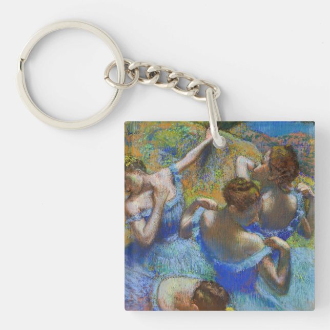 Edgar Degas - Blue Dancers Keychain (Front)