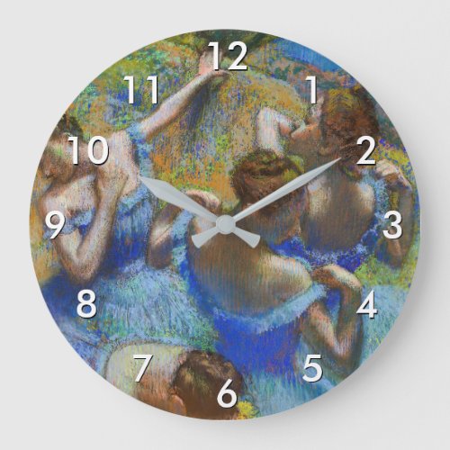 Edgar Degas _ Blue Dancers Large Clock