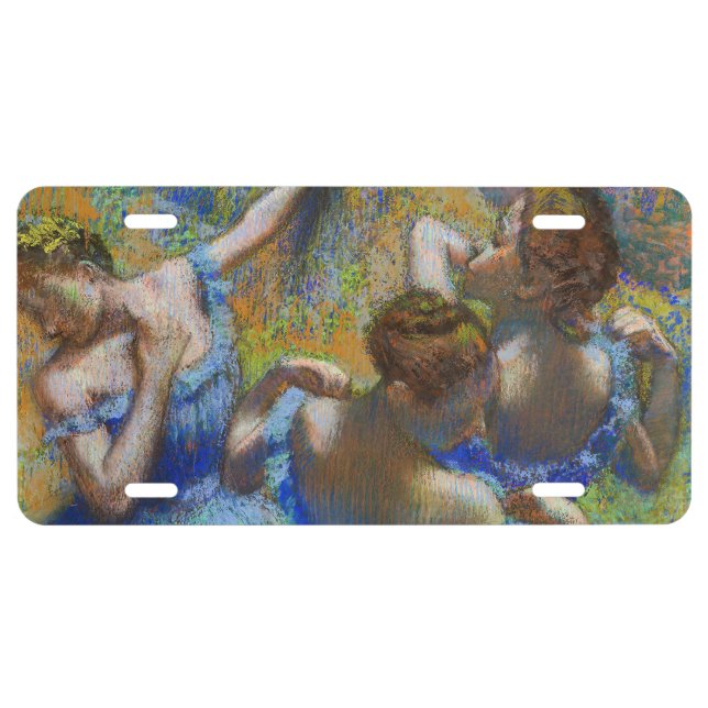 Edgar Degas - Blue Dancers License Plate (Front)