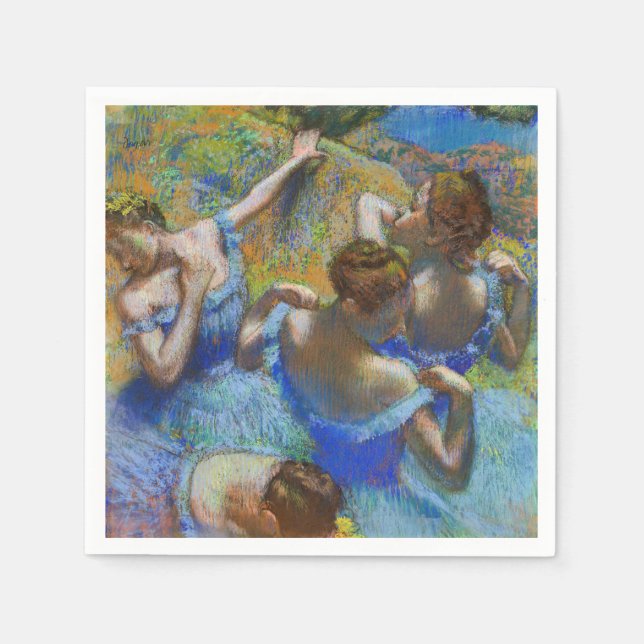 Edgar Degas - Blue Dancers Napkins (Front)