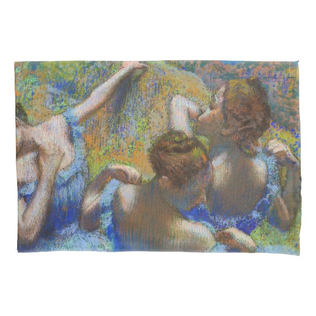Edgar Degas - Blue Dancers Pillow Case (Front)