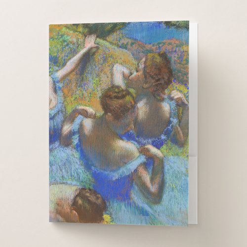 Edgar Degas _ Blue Dancers Pocket Folder