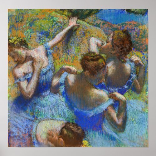 Edgar Degas _ Blue Dancers Poster