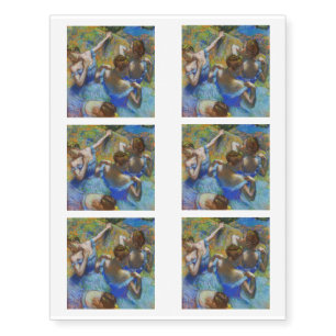 Edgar Degas - Blue Dancers Temporary Tattoos