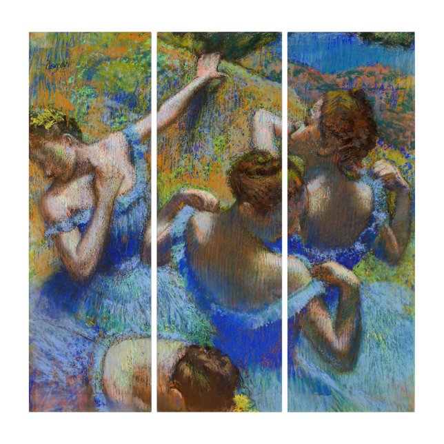 Edgar Degas - Blue Dancers Triptych (Front)